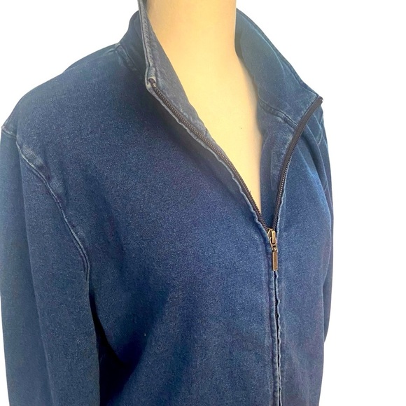 Orvis Women’s  Blue Denim Jacket Size M Full Zip Stretch Casual Outdoors Spring - Picture 5 of 13